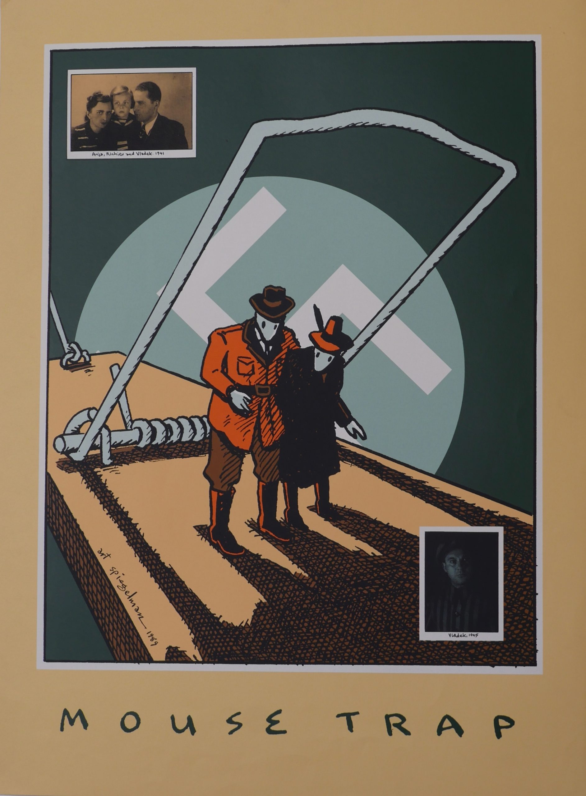 « Mouse trap »Art Spiegelman Affiche sérigraphiée 1989, Allemagne