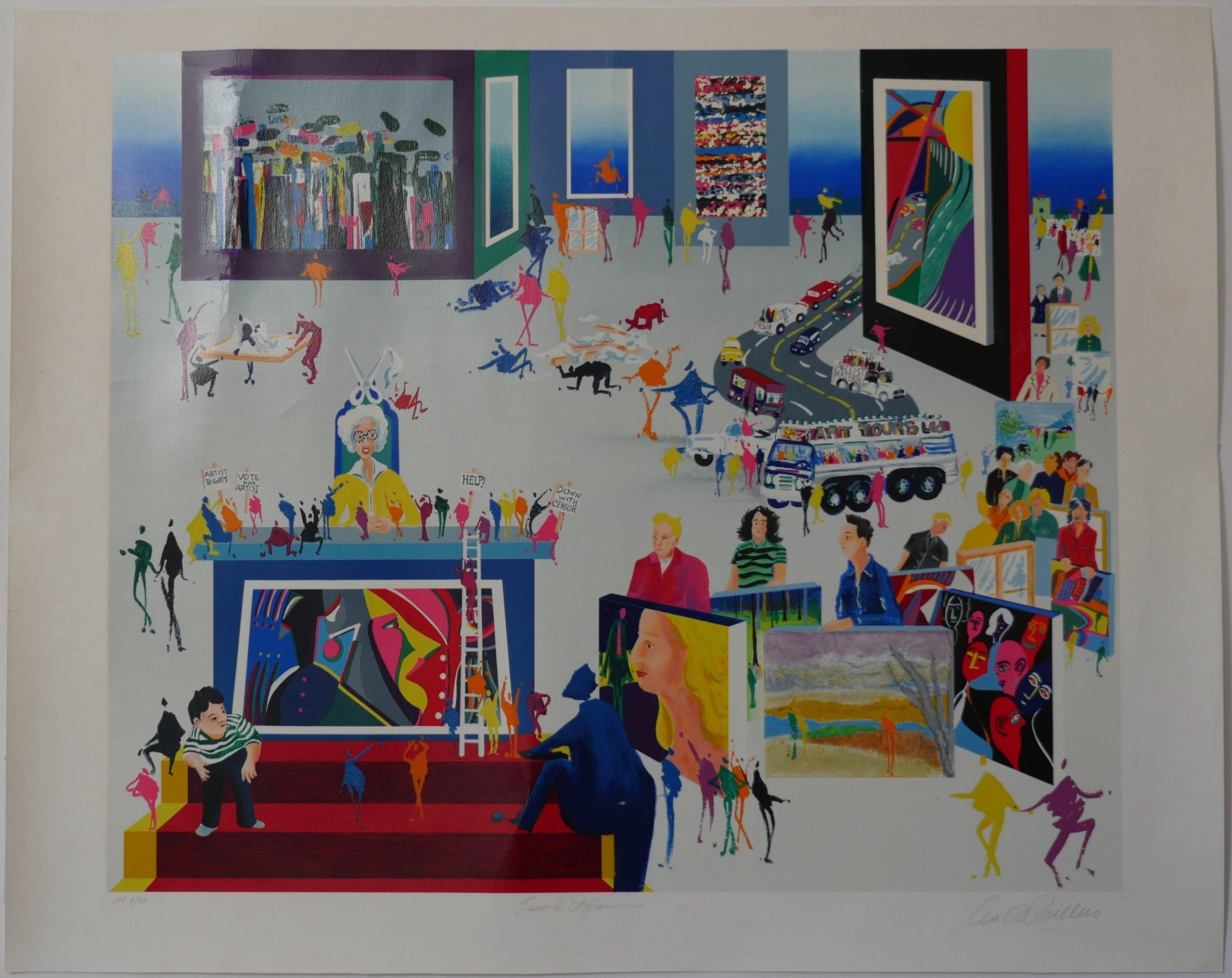 « Second Opinion »Leo Posillico Lithographie, États-Unis