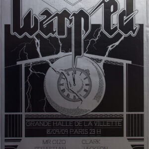 Affiche Concert “Warp & Ed Banger Records” 2009 France
