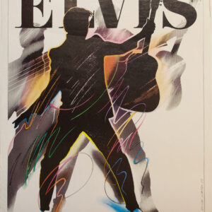 Affiche Roslaw Szaybo « Elvis Presley» 1983 Pologne