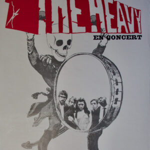 Grande affiche concert en France groupe anglais « The Heavy » 2007 France label Ninja Tune