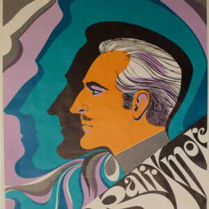 « John Barrymore » - Elainne Hanellock, Affiche originale, 1968, États-Unis.