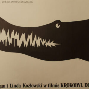 Affiche film John Cornell Mieczyslaw Wasilewski « Krokodyl Dundee 2 » Paramount Production 1989 Pologne