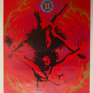 « Gemini » - Funky Features, Poster lithographie original, 1967, États-Unis.
