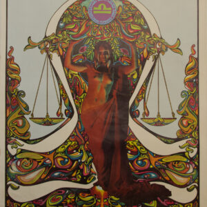 « Libra »  Tommy Dixon  Affiche lithographie originale, Funky Features, 1967, États-Unis.