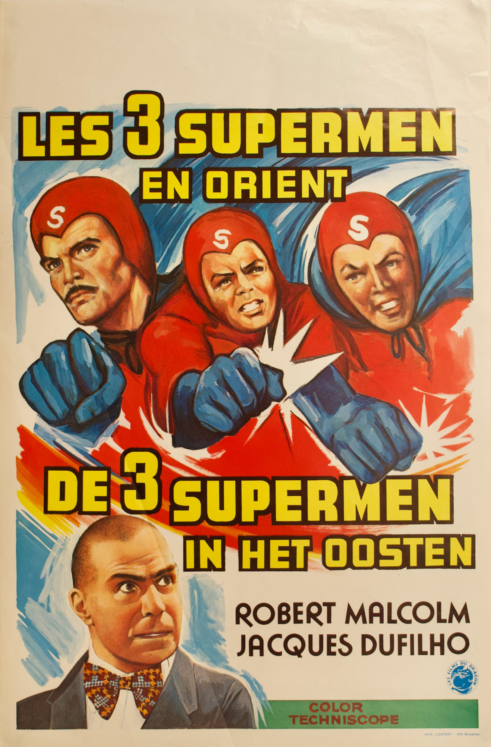 Affiche film « Les 3 Supermen en Orient »