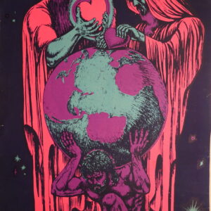 <i>« Transplant »</i> </br>Blacklight Poster, Anonyme, 1970, Etats-Unis.