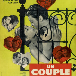 Affiche de film «Un couple» Goncourt Académie / Balzac Films Discifilms, France