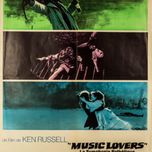 «Affiche de film Music Lovers – la symphonie pathétique» Ken Russel, 1970