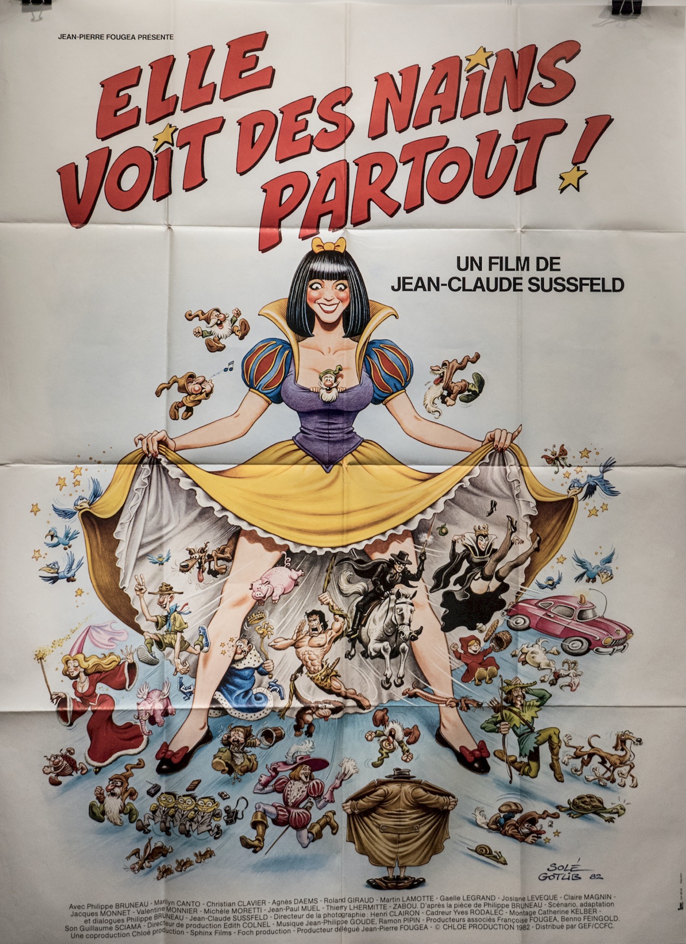Affiche «Elle voit des nains partout!»
