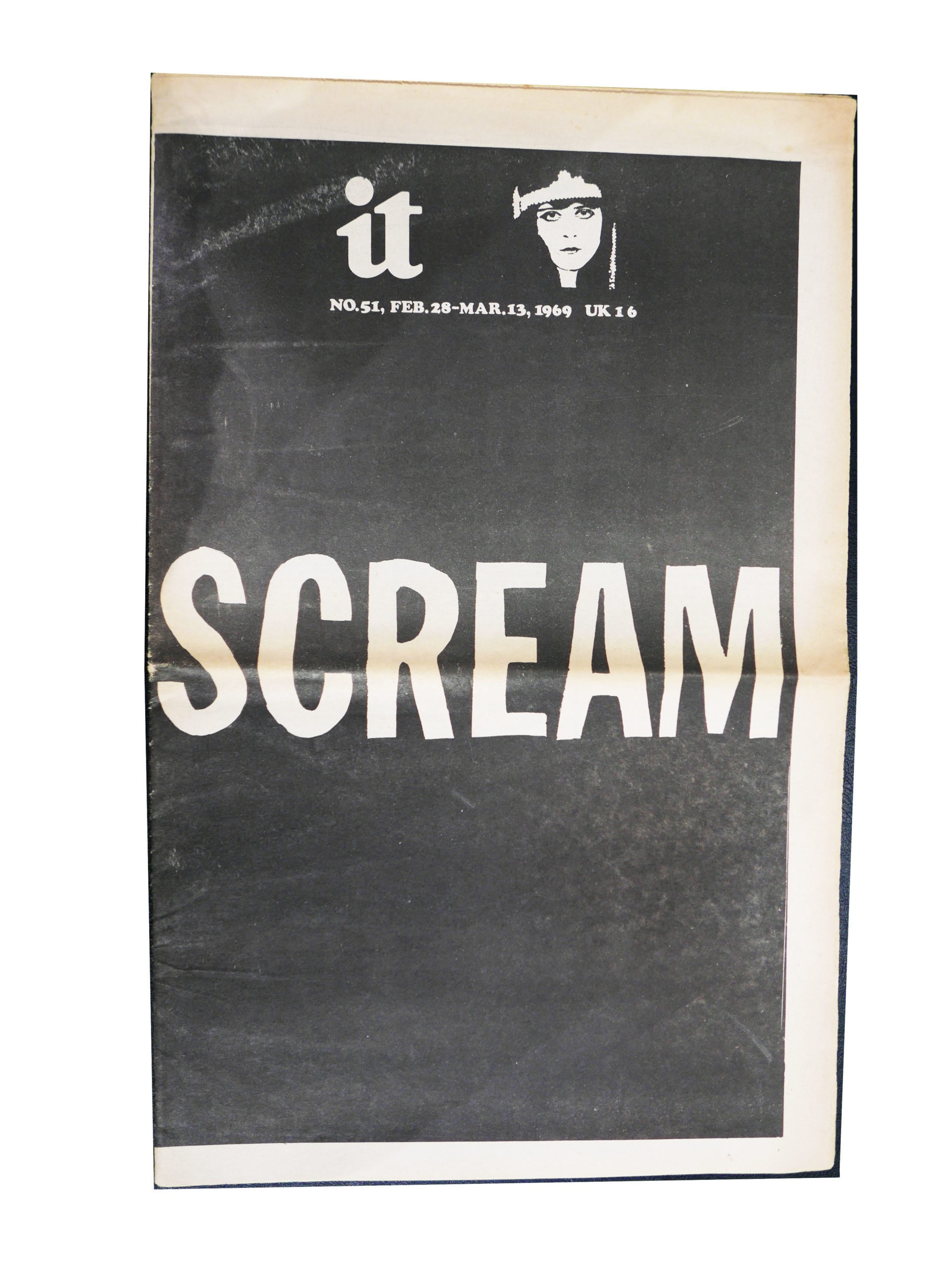 International Times, "Scream", N°51, 28 Fév. - 13 Mars 1969, UK, 46,5 x 30 cm