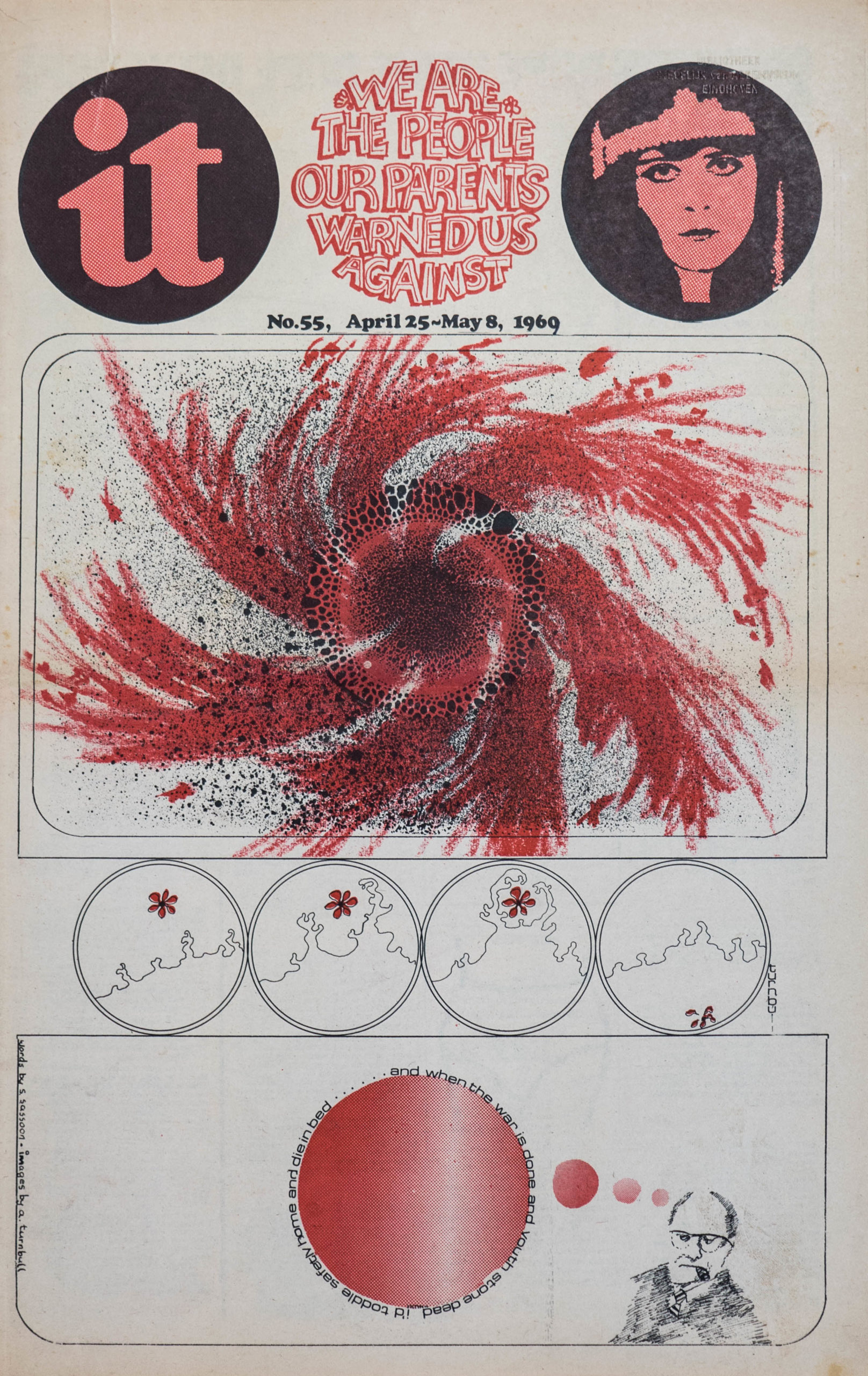 International Times, "We are the people our parents warned us against", N°55, 25 Avril - 8 Mai 1969, UK, 46,5 x 30 cm