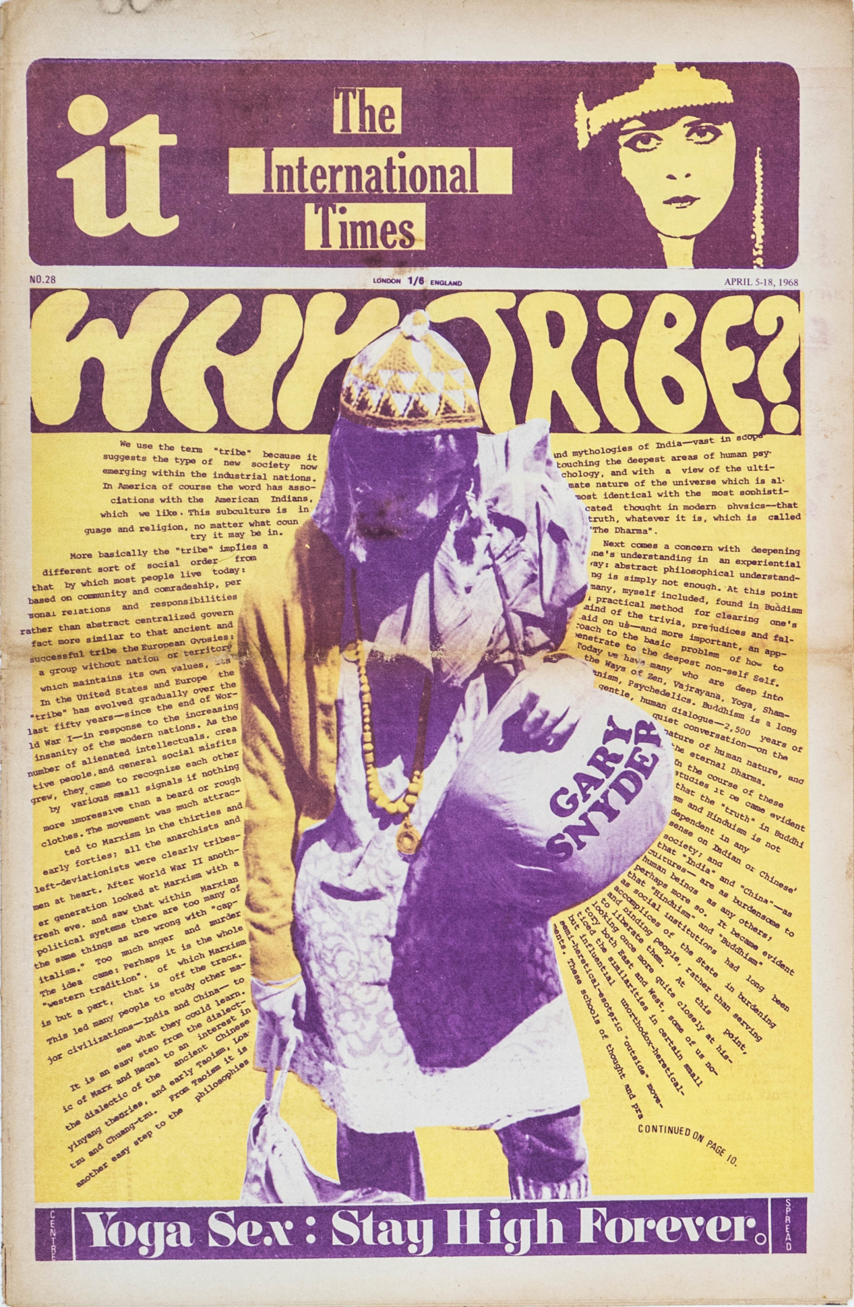 International Times, "Why tribes ?", N°28, 5 - 18 Avril 1968, UK