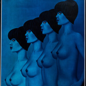 « Les Femmes nues » Lithographie originale, Labisse, 1972, France