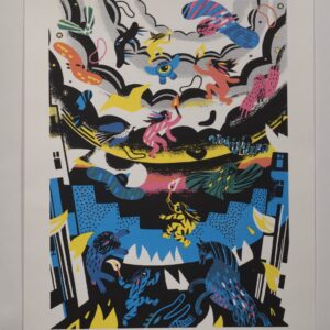«Pocahontas» NoBrow Small Press, Gwenola, Sérigraphie, 2016, Belgique