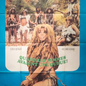 "Quand les femmes avaient une queue" - Pasquale Festa Campanile avec Senta Berger, Giuliano Gemma, Affiche film érotique, 1972, Italie