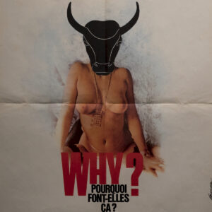 "Why Pourquoi font-elles ça" - Eberhardt Kronhausen, Affiche film érotique, 1971 Danemark