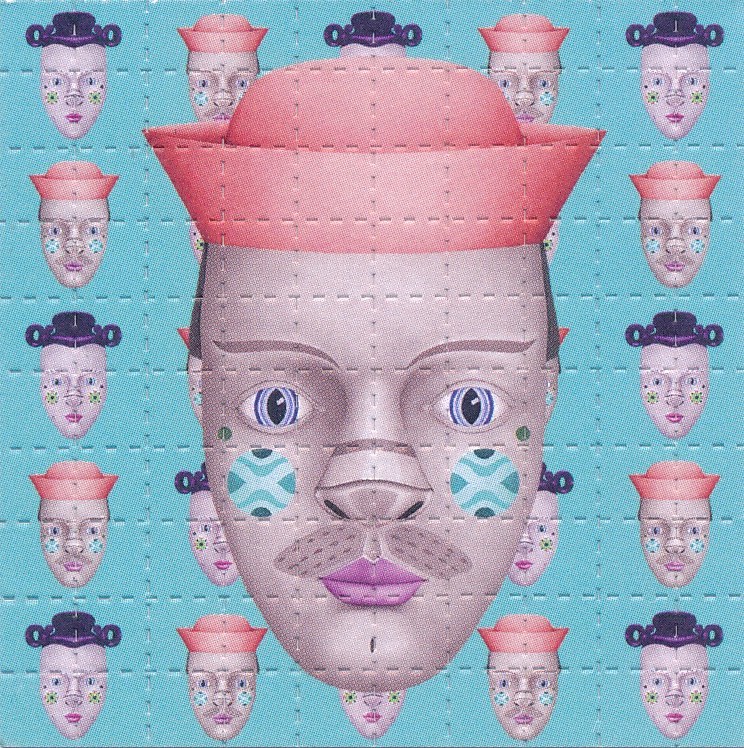 Hank & Sylvie by Lou Patrou, 100 carrés, 6,4 x 6,4 cm