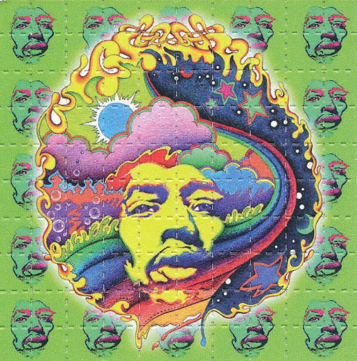 Jimi Hendrix Voodoo Child by Jeff Hopp, 100 carrés, 6,4 x 6,4 cm – Image 6