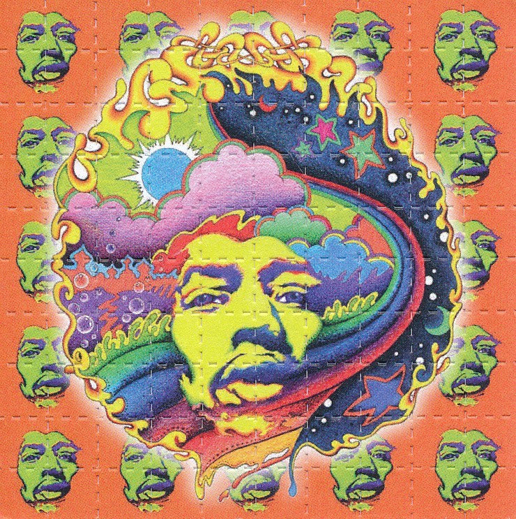 Jimi Hendrix Voodoo Child by Jeff Hopp, 100 carrés, 6,4 x 6,4 cm – Image 5