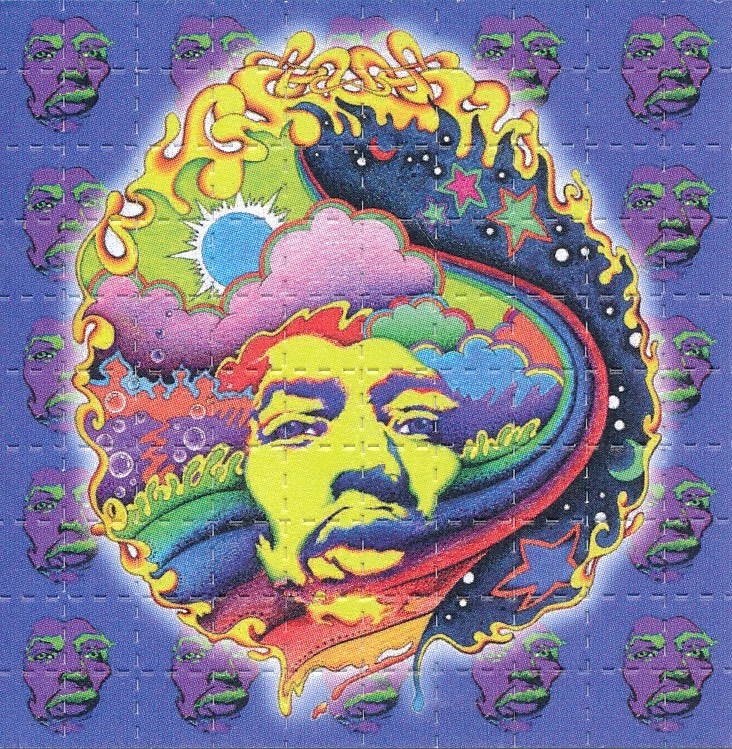 Jimi Hendrix Voodoo Child by Jeff Hopp, 100 carrés, 6,4 x 6,4 cm – Image 4