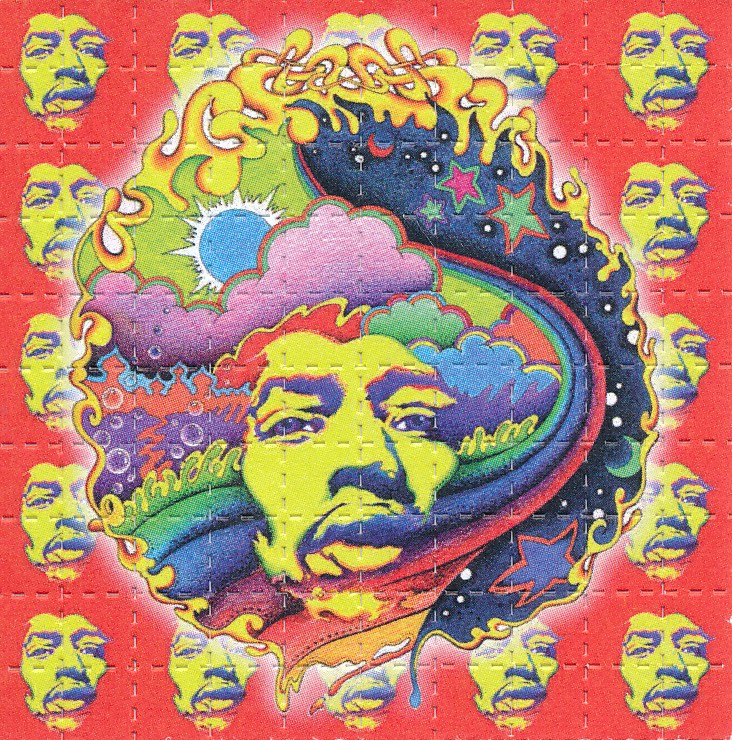 Jimi Hendrix Voodoo Child by Jeff Hopp, 100 carrés, 6,4 x 6,4 cm – Image 3