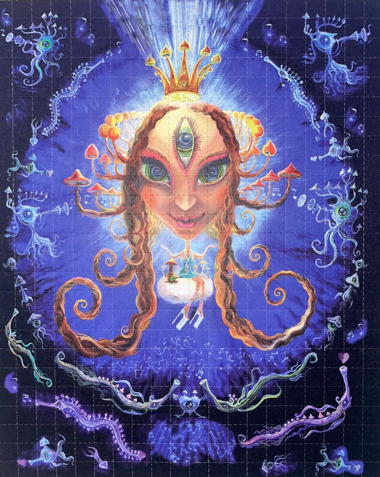 Mushroom Madonna by Kamiel Proost (double face), 500 carrés, 16,25 x 13 cm