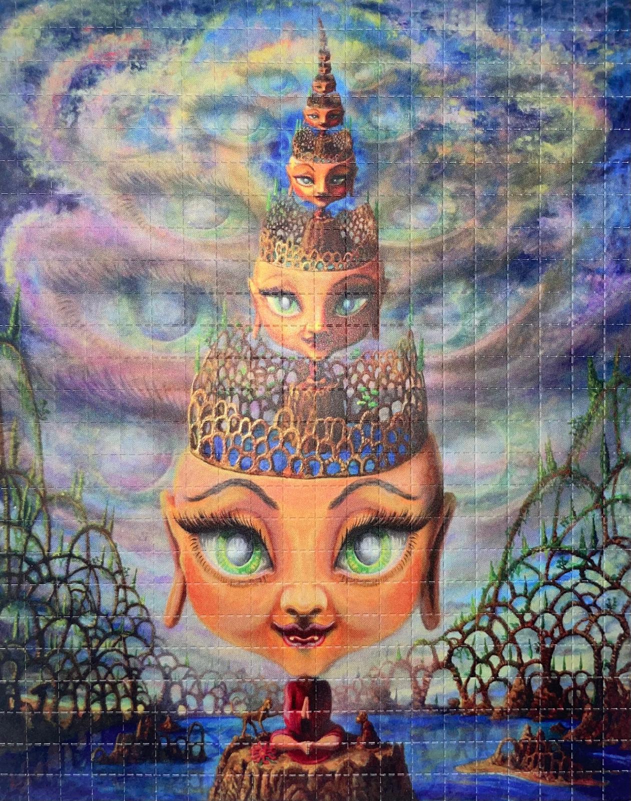 Buddha Boy by Kamiel Proost (double face), 500 carrés, 16,25 x 13 cm