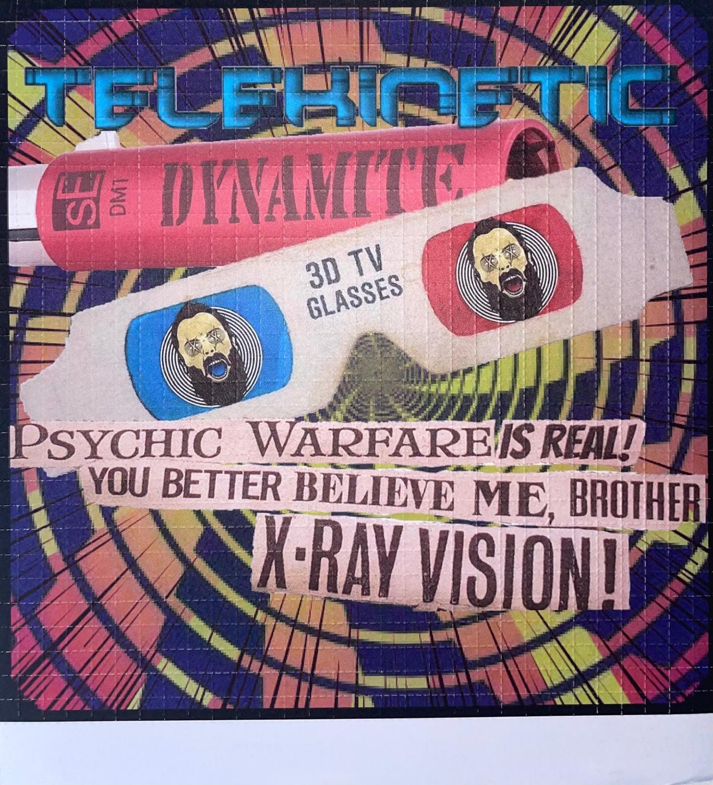 Psychic Warfare, Telekinetic Dynamite (double face), 900 carrés, 22 x 20 cm
