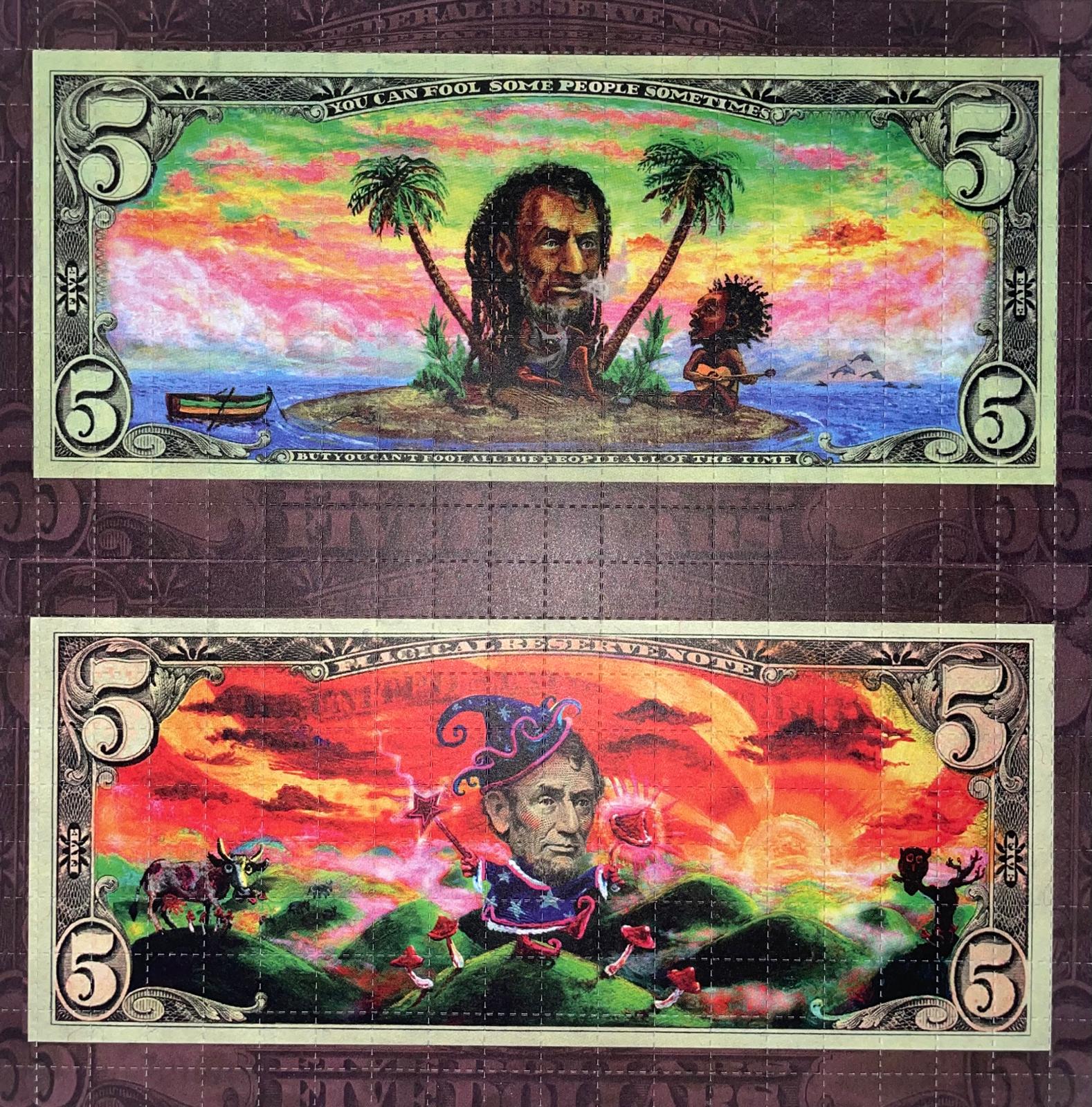 Rasta Abraham Purple (double face) by Kamiel Proost, 625 carrés, 21 x 21 cm – Image 2