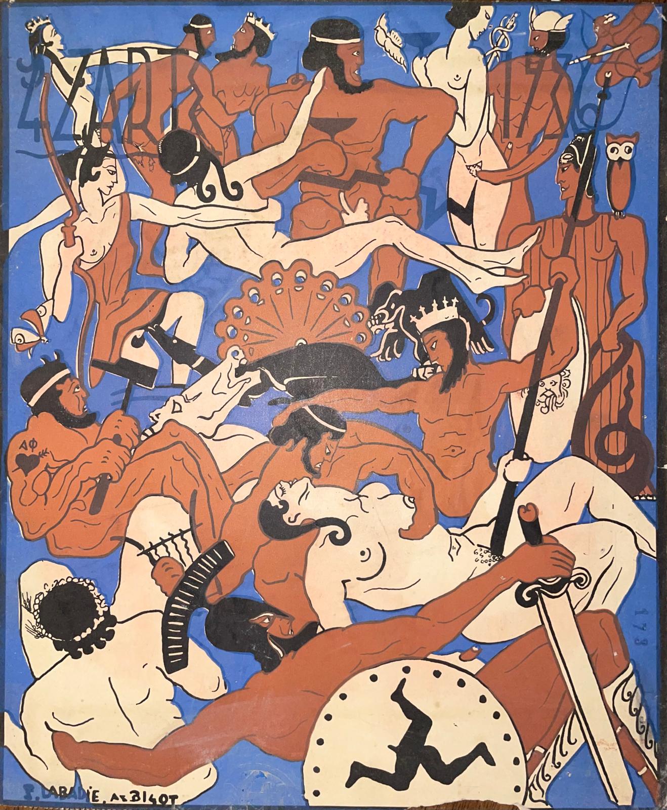 «Bal des 4 Z’arts- invitations lithographiées»1936