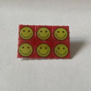 Broche Smiley Red Small