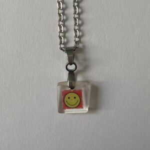 Collier Smiley Red Small