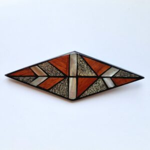 Grande broche Vintage Losange Assemblage – esprit Léa Stein