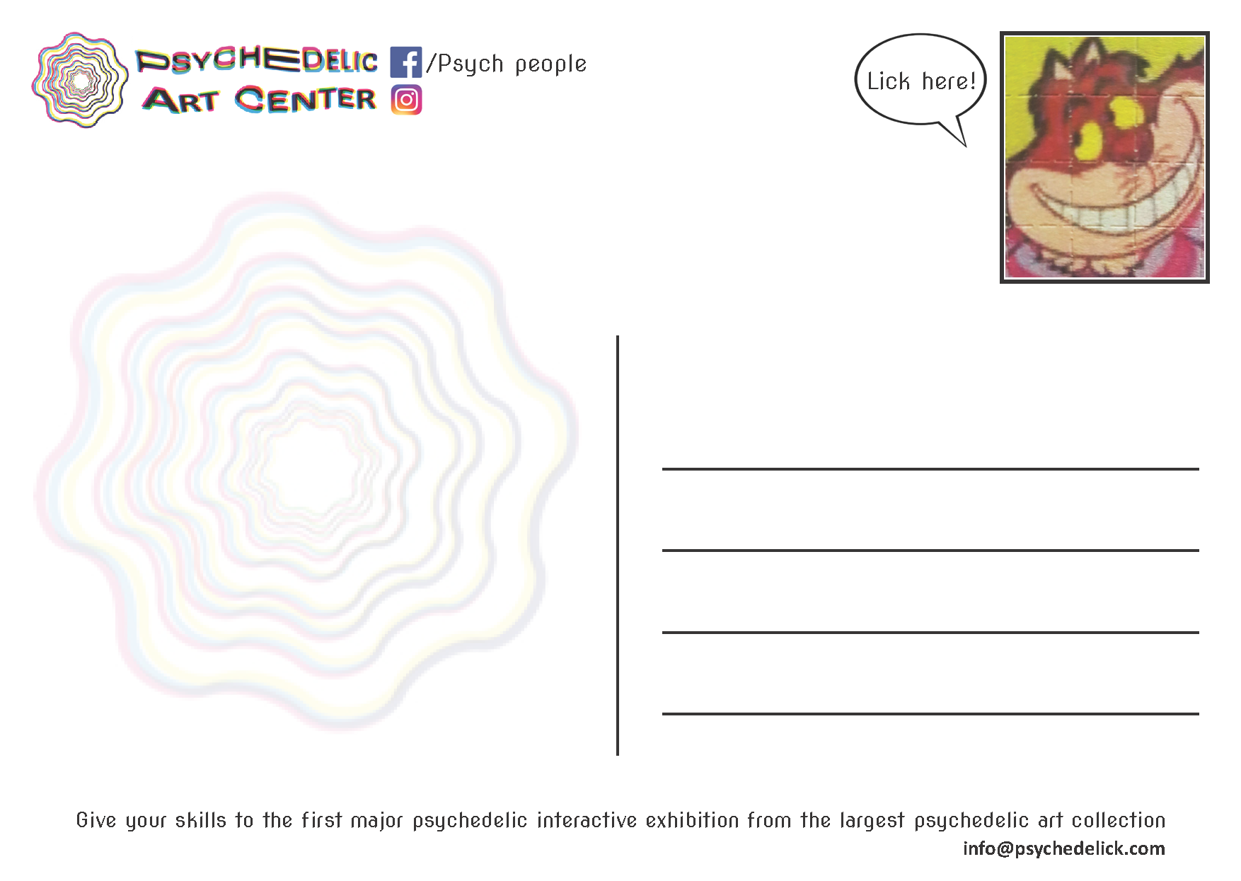 Carte postale du Psychedelic Art Center – Image 2