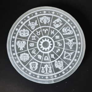 Roue Astrologique - Disque en sélénite