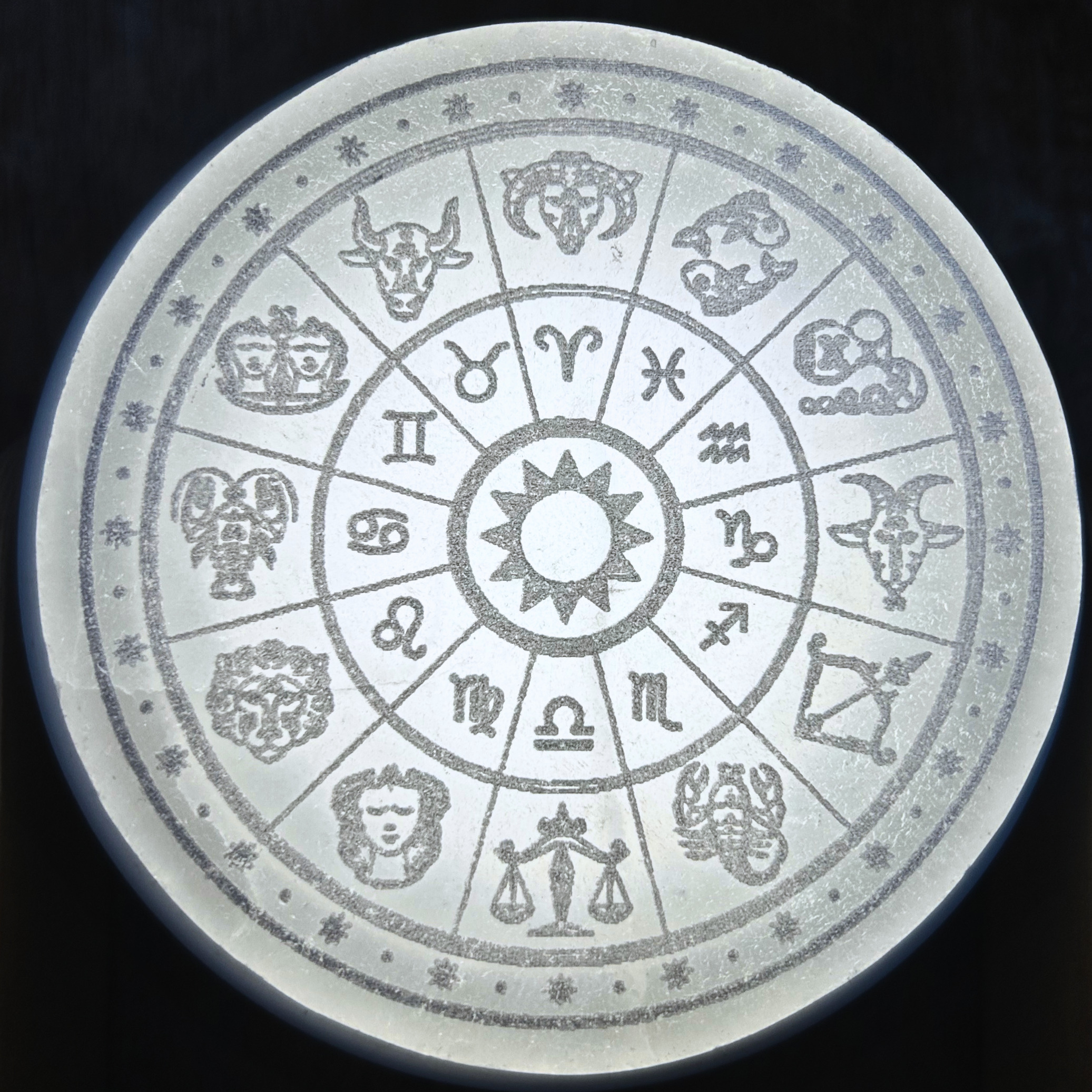 Roue Astrologique - Disque en sélénite – Image 3